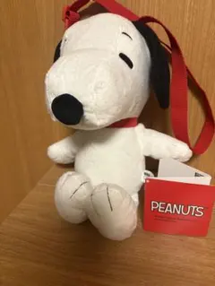 スヌーピー ぬいぐるみカバン　赤いストラップ付き