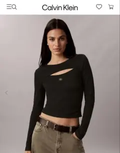 Calvin Klein 長袖カットソー ブラック
