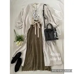 春色4点セット レディースまとめ売り 服 コーデ売り セットアップ カジュアルM