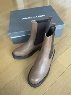 新品　Odette e Odile ショートブーツ　モカブラウン系　　22のサムネイル