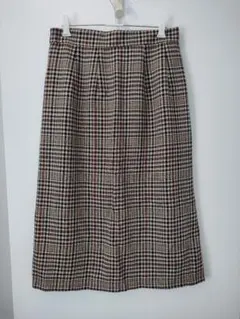 GU チェック柄タイトスカート