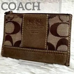 coach コーチ コインケース 小銭 馬車ロゴ型押し ブラウン シグネチャー
