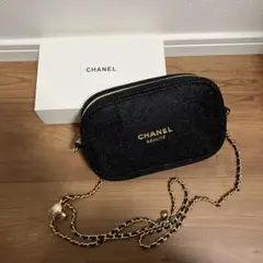 CHANELBEAUTEショルダーバッグブラックノベルティ♡チェーンおまけ付き
