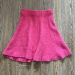SNIDEL ピンク ニット フレアスカート