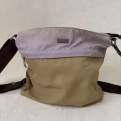 BASARA TYO ナイロン ショルダーバッグ ベージュ×ピンク 軽のサムネイル
