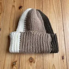 milsa second ニット帽 ウール100% 56-58cm