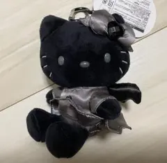 新品　ハローキティ エンジェルマスコットキーホルダー ブラック サンリオ