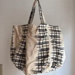 ハンドメイド トートバッグ 和柄 ギャザーバッグ