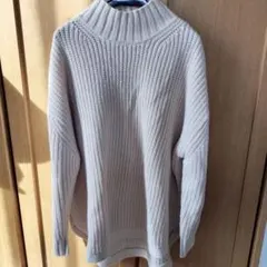 GU ベージュ タートルネックニット XXL