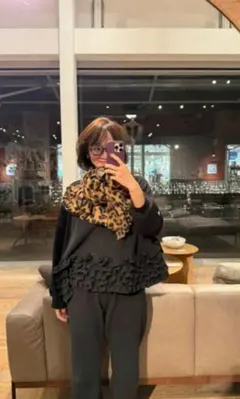 Rosy Monster floatfrillsweatsetupブラックМ