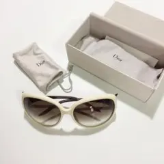 Christian Dior ディオール サングラス 白 付属品完備