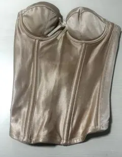 hugge bridal ストラップレスコルセット ベージュ