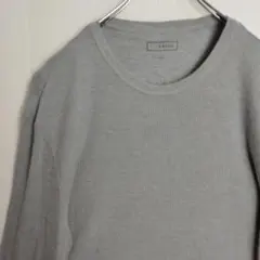 CULB ROOM 長袖シャツ ロンT サーマルシャツ グレー 無地 メンズL