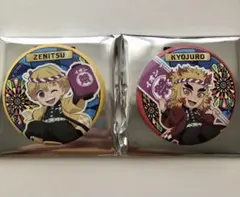 【イオン】我妻善逸、煉獄杏寿郎缶バッジ 2個セット【匿名配送】