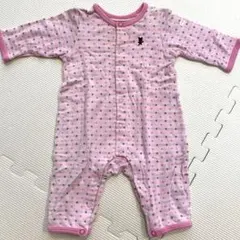 ミキハウスファースト　ドット柄ロンパース 70