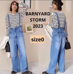ほぼ新品♪サスペンダー付きワイドデニム♪バンヤードストーム ♪国産生地ジーンズ♪