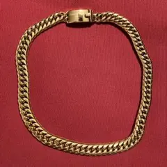 18KGP サージカルステンレス 喜平ネックレス ゴールド