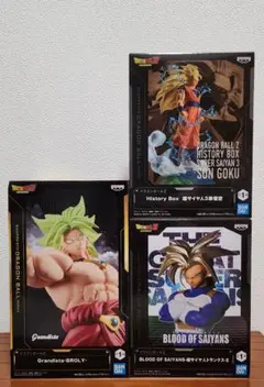 ドラゴンボールZ】ブロリー＆孫悟空＆孫悟天＆トランクス フィギュア