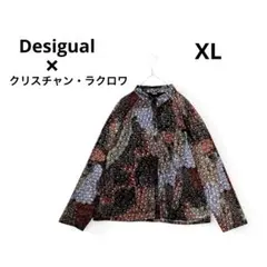 Desigual クリスチャン・ラクロワ シアーシャツ 総柄 パッチワーク XLのサムネイル