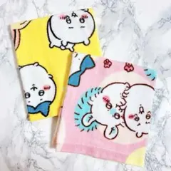 【新品】しまむら ちいかわ コラボ ハンドタオル 2枚セット うさぎ 特典付き