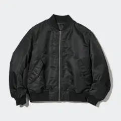 UNIQLO * 極美品 ma-1 ブラック ボンバージャケット