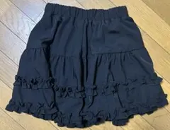 ブラック フレア ミニスカート