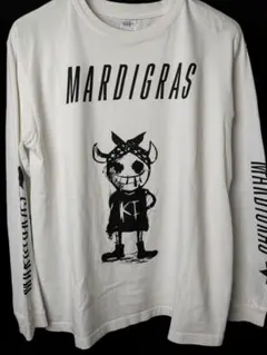 清春MARDIGRAS 長袖Tシャツ ホワイト 【L】のサムネイル