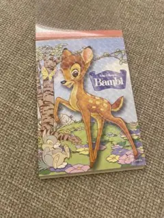 【平成レトロ】バンビ Bambi メモ帳とシールセット