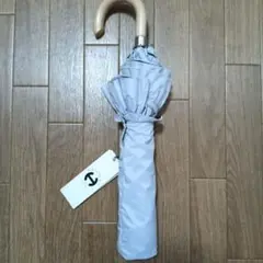 お値下げ【新品未使用】晴雨兼用ハンウェイ HANWAY折たたみ薄グレー袋付きのサムネイル