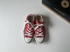 converse 22cm レッド 赤 ローカット キャンバス オールスター