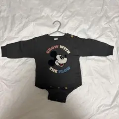 バースデイ futafuta ミッキー柄ニットロンパース