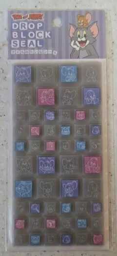 新品　トムとジェリー トムジェリ タイルシール ドロップブロックシール