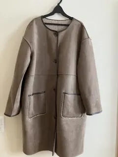 しまむら　hinastyle ムートン風リバーシブルコートLL