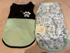 小型犬用タンクトップとデザインシャツ2着セット