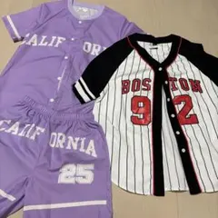 ベースボールシャツ セットアップ セット