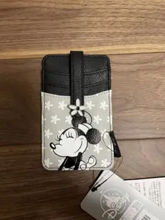 最終値下げ【新品・タグ付き】ミニー　モノトーン　パスケース　定期入れ　ブラック