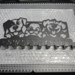 値下げ！犬のデザイン　壁掛けキーフック　新品
