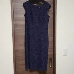 She's (シーズ)　パーティードレス　ネイビー　サイズ38号