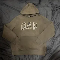 GAPギャップパーカーフーディースウェットトレーナーフード付きカーキ緑グリーン