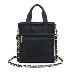 【美品】レスポートサック　ブラック キルティング ボディバッグ　ショルダーバッグ LeSportsac（レスポートサック） ショルダーバッグ MINI DUFFEL XBODY