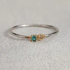 強ネオンpt900 パライバ0.23ct ダイヤモンドリング - メルカリ