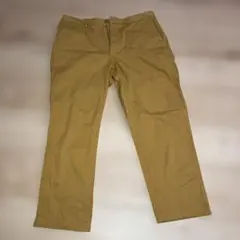 GLOBAL WORK チノパン ベージュ ストライプ裏地