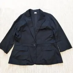 Pau lSmithポール・スミスWOMENストレッチシャツジャケット黒ブラック