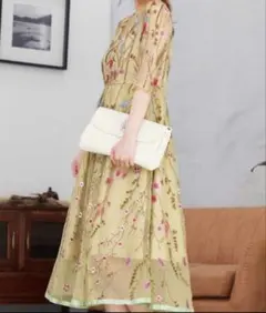 Dorry Doll 花柄刺繍 オケージョンドレス 38サイズのサムネイル