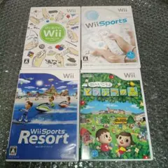wii ソフト　まとめ売り　4枚セット　どうぶつ　Resort　スポーツ