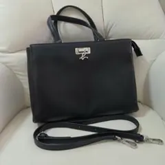 agnes b. アニエスベー 2way ショルダーバッグ ブラック
