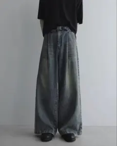 remer loose vintage buggy denim PT blue