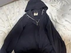 AIGLE フード付きブラックジャケット レディース