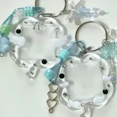 トレカケースキーホルダー レジン クローバー ウィッシュコア