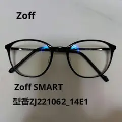 Zoff SMART ブラックフレーム メガネ クリアレンズ